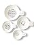 Rae Dunn Stem Print Stoneware Measuring Cups - Set of 4