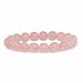 Natural Rose Quartz Gemstone 10mm Round Beads Stretch Bracelet 7 Inch Unisex