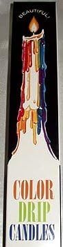 New Mutlicolor Drip Candles (2 Per Pack) (Taper Candles)