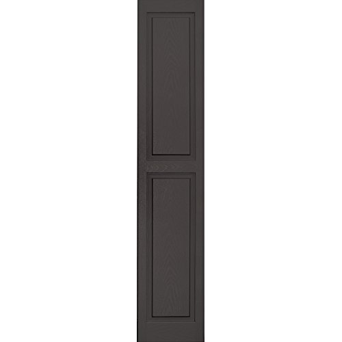 Vantage 3114071018 14X71 Raised Panel Shutter/Pair 018, Charcoal