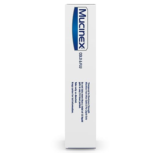 MUCINEX COLD & FLU HIGH BLOOD PRESSURE LIQUID GELS, 16 CT.