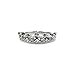 ArRord Fashion Crown Women's Transparent Rhinestone Statement Rings