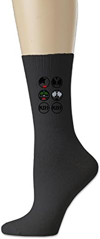 Ayaxi The Kiss Rock Band Templates Unisex Cotton Crew Socks