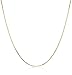 Gold Chain - 14k Gold Dipped 1mm Box Chain Necklace - Mens - Womens - Dainty - Timeless - Add your own pendant (16 inches)
