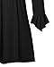 Fiit and Flare Tops, Helloacc Womans 3 4 Sleeve Tunic Style Shirts Flattering blouse, Black, Large