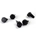 Enhanced Test Tube Stopper - 5 Piece (Black)
