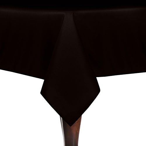 Ultimate Textile 72 x 72-Inch Square Polyester Linen Tablecloth Espresso Dark Brown