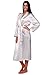 Alexander Del Rossa Womens Satin Robe, Long Dressing Gown, Large Pearl White (A0755CRMLG)