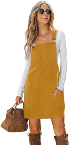 mustard yellow overall dress Penny Pinafore PDF Sewing Pattern