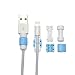 Pack of 4 - Blue, Charging Cable Saver Protector, USB Lightning Saver for Apple / iPhone / iPad Mini / Earphones Cord Protector