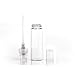 Elfenstal- 10pcs Clear 10ml Fine Mist Atomizer Glass Bottle Spray Refillable Perfume Empty Bottle Glass Clean Cloth for Travel Party Portable Makeup Tool + Free 3ml Pipette