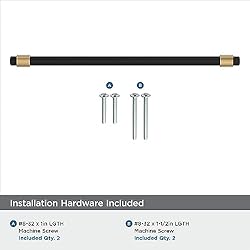Amerock | Cabinet Pull | Matte Black/Champagne