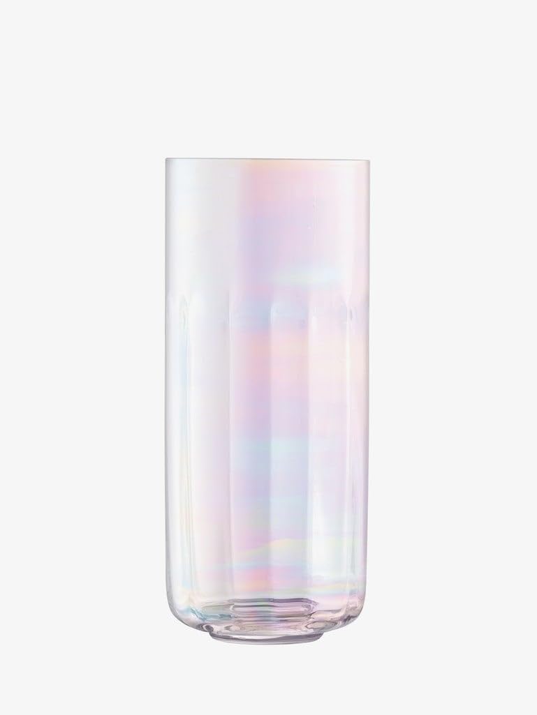 LSA International Pearl Lantern/Vase H28.5cm Mother of Pearl | 1 Unit | Handmade Glass | PE37