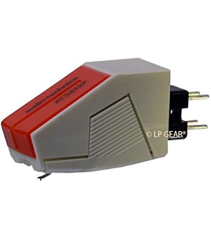 Cartouche Audio Technica AT85EP - Remplacement Stylet Elliptique | Pour Platines P-mount | Noir/Blanc | Qualité Audio