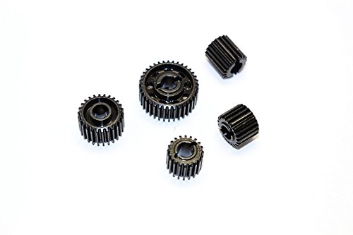 Axial SCX10 II Upgrade Parts (AX90046) Hard Steel Differential Gears - 5Pcs Set Black
