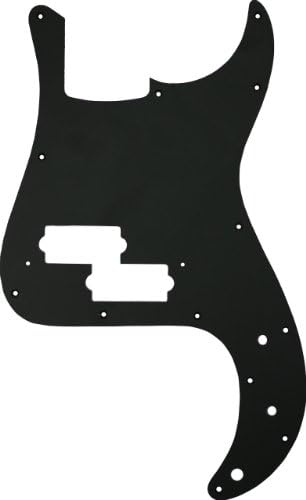 MIJ Pickguard for Precision Bass Matt Black 1Ply fa-pg-pb-mbk