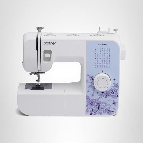 BROTHER SEWING MACHINE, XM2701, LIGHTWEIGHT MACHINE WITH 27 STITCHES, 6 INCLUDED SEWING FEET