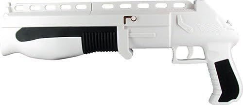 Oxygame Shotgun White Weapons Console Compatible with Nintendo Wii