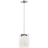 Maxim Lighting 21230MRPC Scoop - 1 Light Pendant-9.5 Inches Tall and 8 Inches Wide, Finish Color: Polished Chrome, Glass Colo