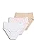 Jockey Women's Underwear Elance Hipster - 3 Pack, Ivory/Light/Pink Shadow, 7