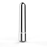 Mini but Powerful Rocket Bullet Vibration with Multi-Speed for Couples, Silver