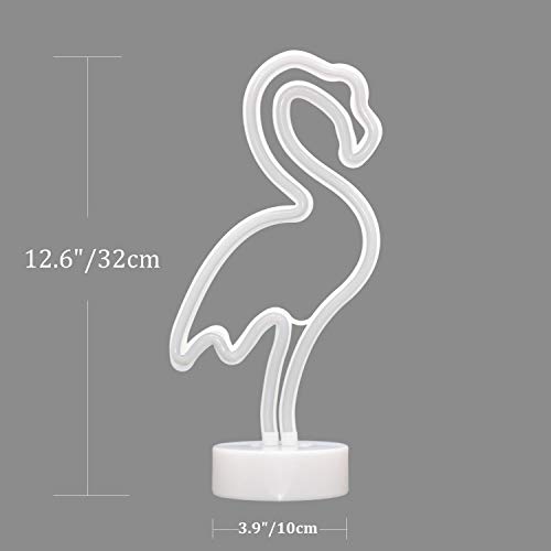 HONGM-Flamingo-Shape-LED-Neon-Night-Light-with-Base-Pink-Decorative-Light-Battery-PoweredUSB-Table-Lamp-for-Kids-Room-Holiday-Party-Decorative