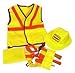 Liberty Imports Construction Worker Kids Costume Role Play Kit - Engineering Dress Up Toy Set with Tools - Ideal Gift for 3, 4, 5, 6, 7 Year Old Boys, Girls (8 Pieces)