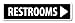 Grafken: GR1292 Plastic Sign SMALL 12 in x 3 in: RESTROOMS. Arrow RIGHT (black/white) Style 1