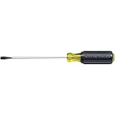 Klein Tools 605-4 1/4-Inch Cabinet Tip Screwdriver, Heavy Duty 4-Inch Round Shank