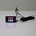 HoHome Dual Display DC 5V-80V Thermometer, w 2 NTC Waterproof Temperature Sensor 12V 24V 72V Car Motorcycle