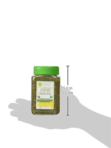 Indus Organics Indian Anise Seeds, 8 Oz Jar, Premium Quality, High Purity, Freshly Packed