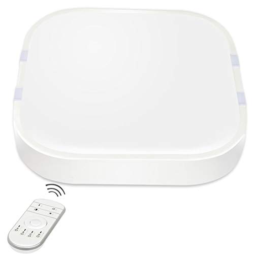 24W 1600LM Dimmable Intelligent Led Ceiling Light with Remote Control 7S 45 45CM Ceiling Lamp Mount Ceiling Light Fixture Flush Ceiling Lighting Kitchen Bathroom Living Room Bedroom Office