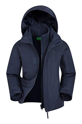 Mountain Warehouse Fell Kids 3 in 1 Jacket - Winter Triclimate Jacket Navy 3-4 years