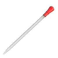 YXFYXF Liquid Droppers Pipettes, Red Rubber Cap Suction Ball Glass Dropper Pipette 9cm/15cm,10×15cm