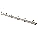 WEBI SUS 304 Coat Bath Towel Hook Rail Bar with 6 Hooks, for Bedroom, Bathroom