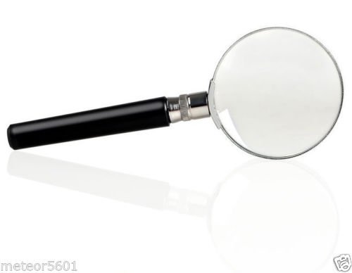 SE 3x Ergonomic Handheld Magnifier With 3\" Glass Lens Dia MH2117-3