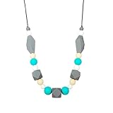 Silicone Baby Teether Necklace for Moms and Baby - Non-toxic, BPA-Free, Stylish, Trendy, Great For Soothing Teething Babies, Great Gift For Other Moms