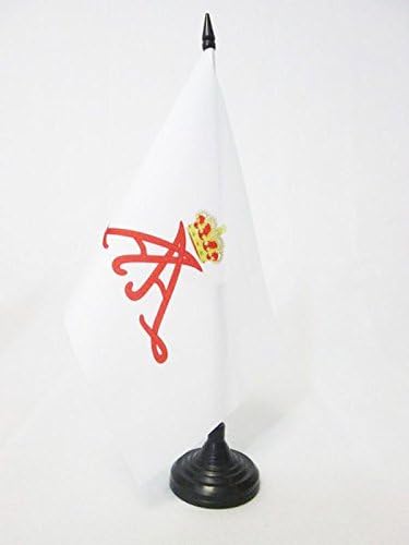 AZ FLAG Albert II Princely Standard of Monaco Table Flag 5'' x 8''