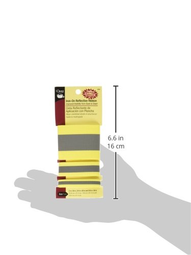 Dritz 654 Iron-On Reflective Ribbon Combo, Yellow
