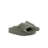Lacoste Women's Serve Slide, Olive Green Croc, 10