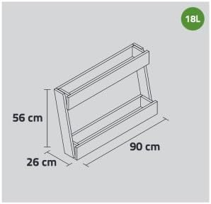 STAND LINE FLOOR 90 2B - Huerto urbano Columna de cultivo, 90 x 26 ...