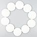 Zapour 10 Pack Wall Door Stopper Wall Door Knob Protector Round White Self Adhesive Door Handle Bumper Guard Stopper Rubber Stop, 4cm