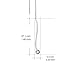 POPLYKE Threader Earrings Sterling Silver Curve Twist Linear Earrings for Women (Long Earrings)