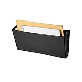 Rubbermaid 18573 Ultra Hot File Single Pocket Wall File, Black, Legal Size