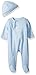 Little Me Baby Boys' 2-Piece Welcome to The World Footie and Cap Set, Newborn Blue