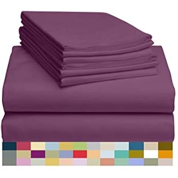LuxClub 6 PC Sheet Set Bamboo Sheets Deep Pockets 18