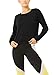 Bestisun Long Sleeve Workout Shirts Yoga Dance Tops Open Back Athletic Clothes for Women