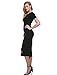 Sedrinuo Women's Sexy Bodycon Party Club Dress, Black, Small