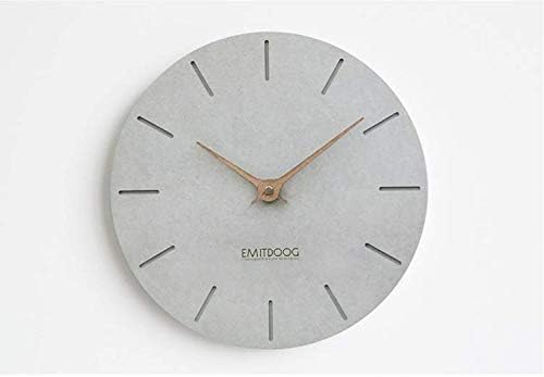 HDR "Concrete Wall-Clock Series Silence Modern Wall Clock Perfect for Home or Office - 12" Diameter (Type B)