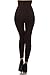 Women's High Waist Control Top Compression Waist Leggings with Tummy Control Coffee